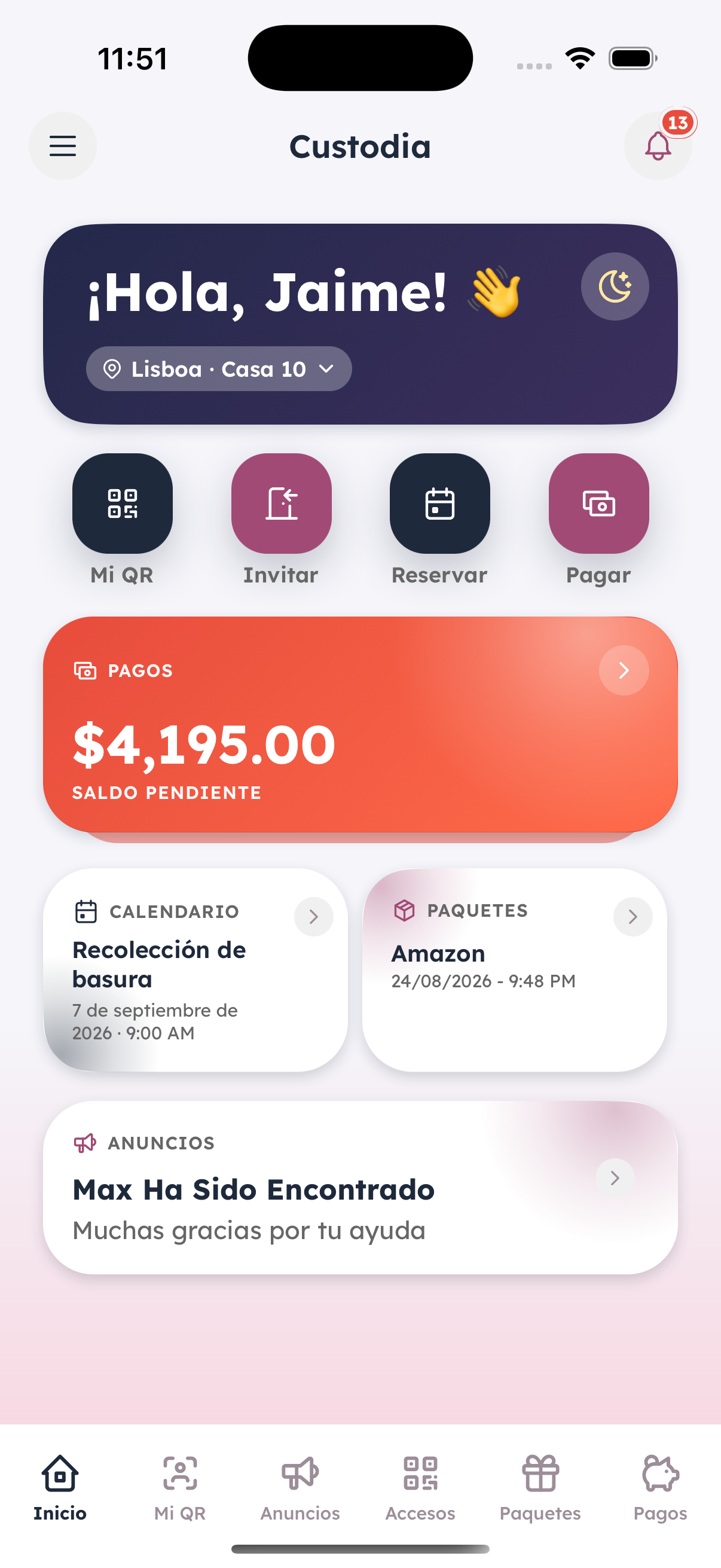 App para residentes Custodia